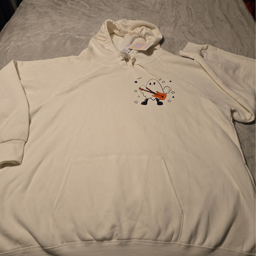 Lularoe Lexi 3XL Sweatshirt NWT Hooded Fleece Halloween Ghost Rockin Ghoul